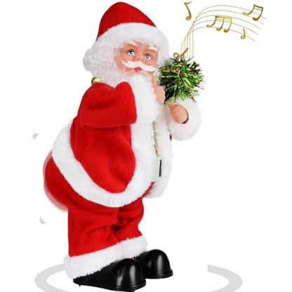 Papá Noel Bailarín Animado – Muñeco Musical con Movimiento de Caderas y Manos